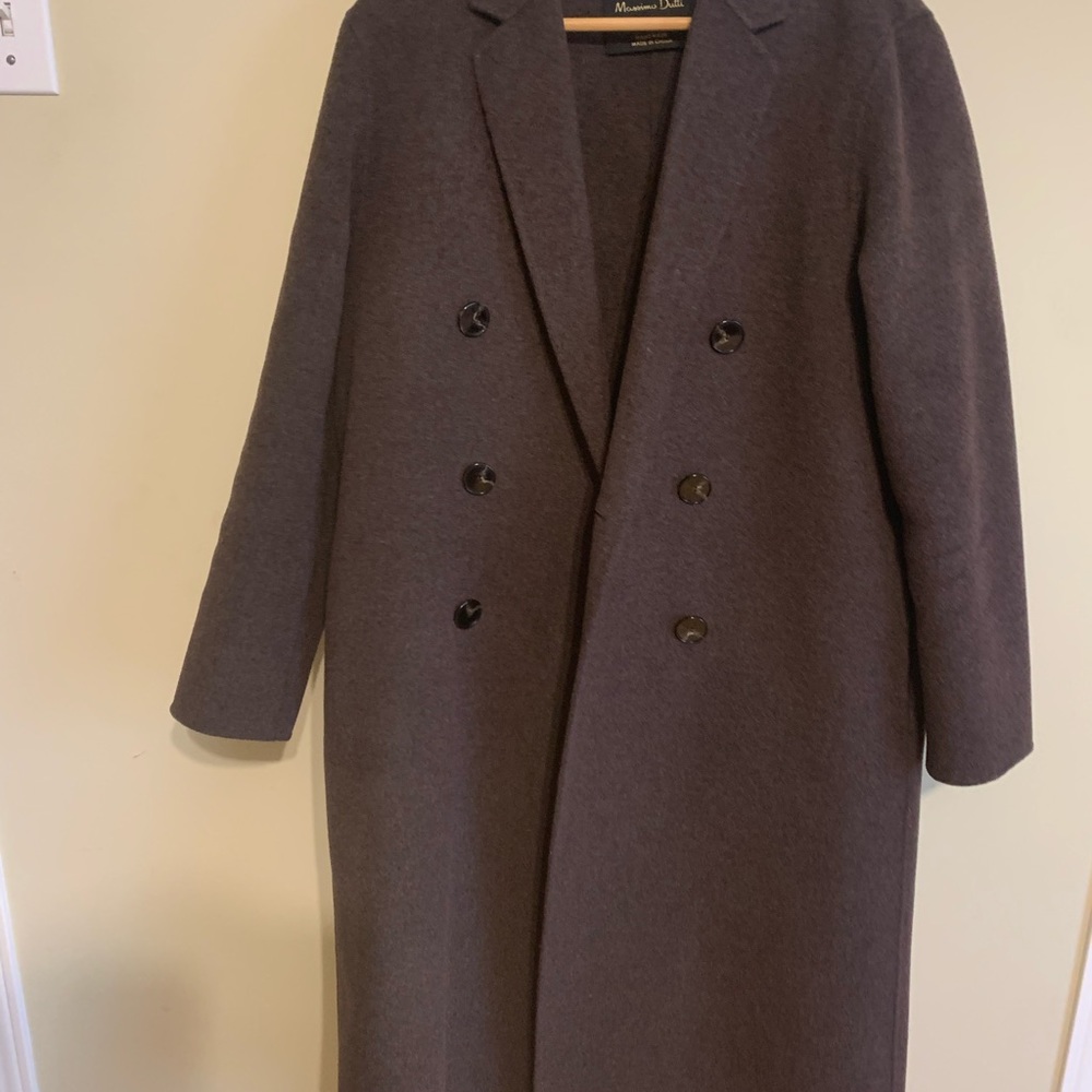 Massimo Dutti rich brown coat